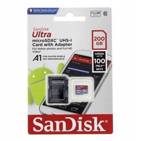 SanDisk Ultra microSDXC UHS-I Card 200GB 100MB/s