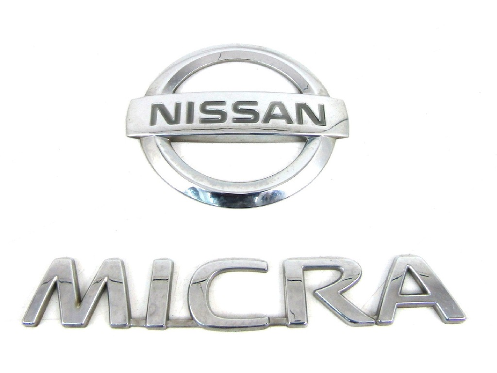 ZNACZEK LOGO NAPIS Z KLAPY NISSAN MICRA K12 03-10