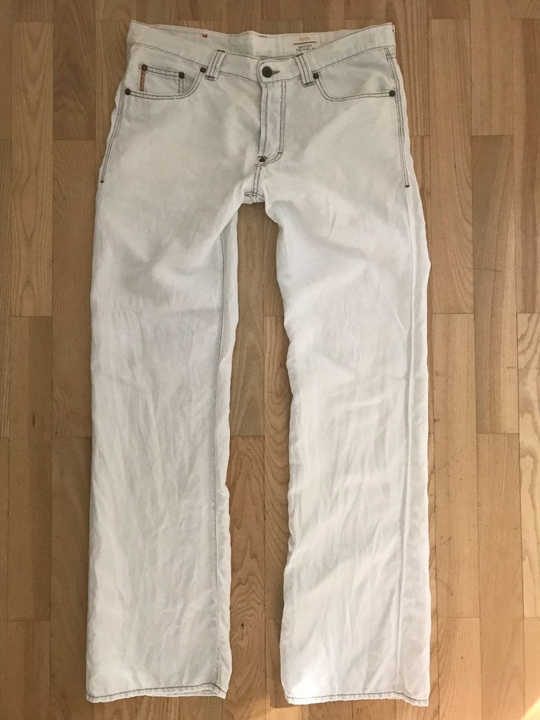 HUGO BOSS ORANGE spodnie jeans 35/34 LEN + cotton