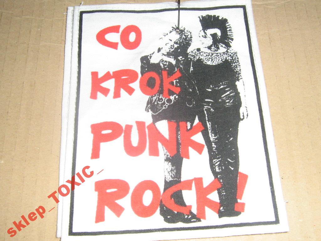 Co krok punk rock! - naszywka, sitodruk !