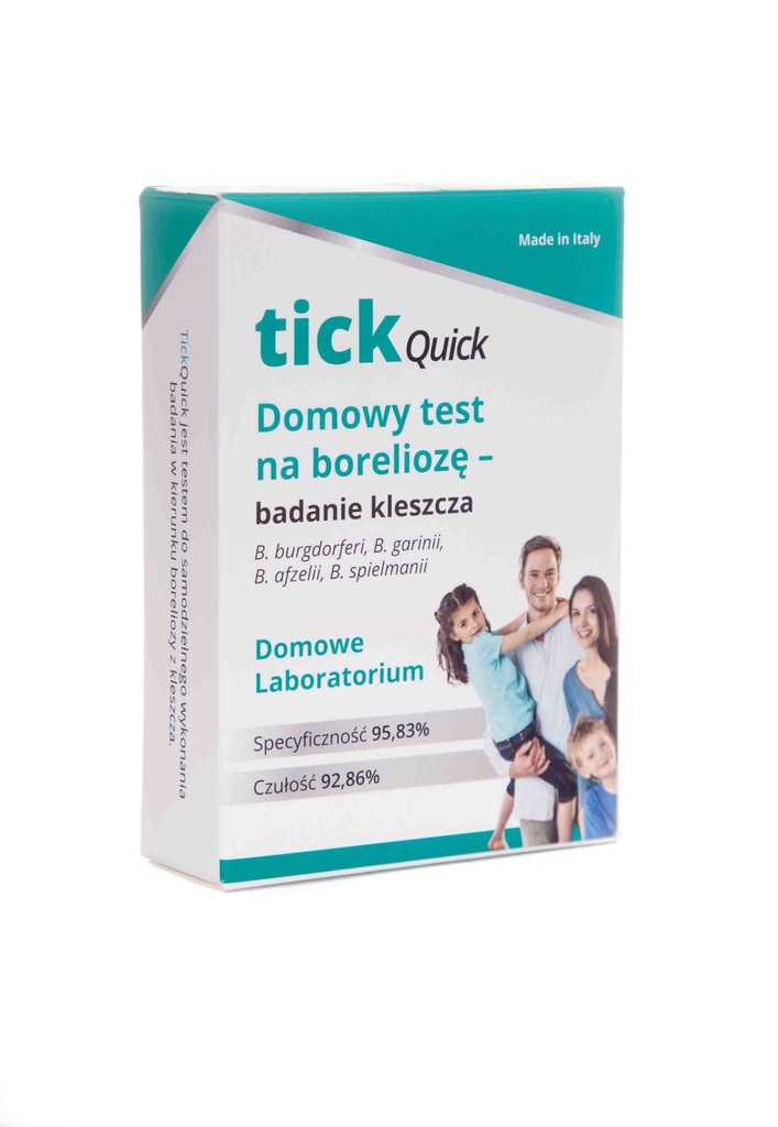 DOMOWY TEST BORELIOZA TICK QUICK BADANIE KLESZCZE