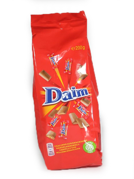 CUKIERKI DAIM Z NIEMIEC KARMELKI SZWEDZKIE 200g