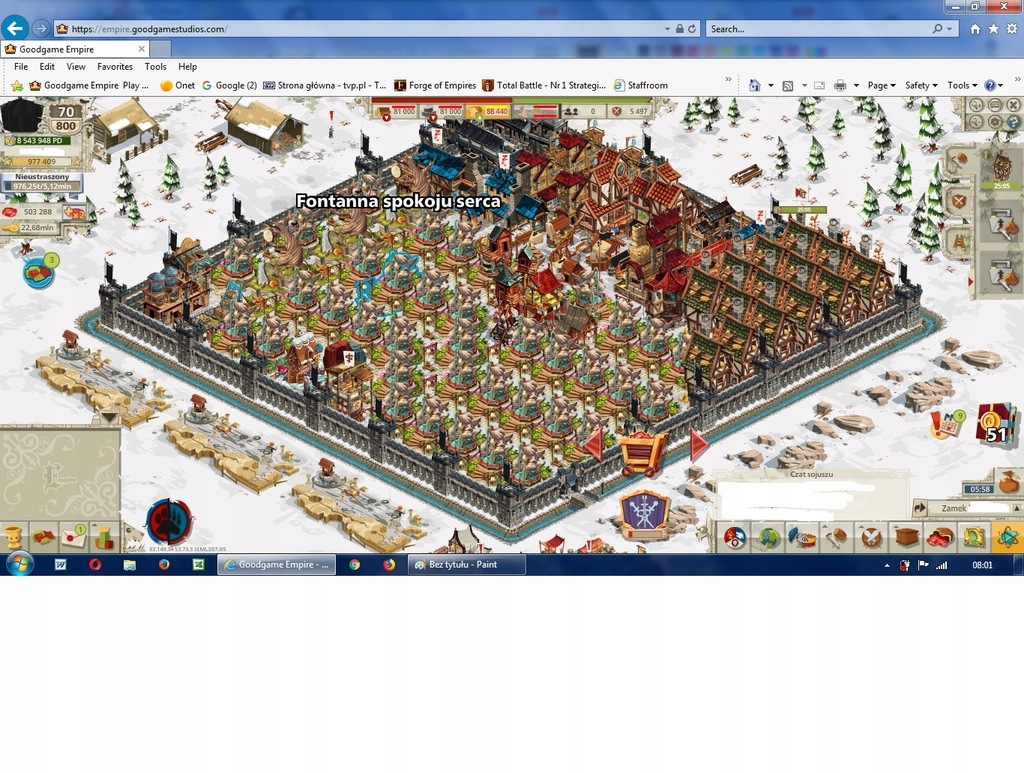 Goodgame Empire 70lv800leg posterunki 500tys rubin