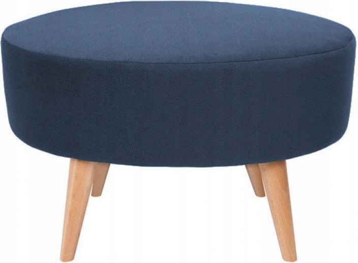 Pufa Granatowa Okrągła Designerska Emilly BRW