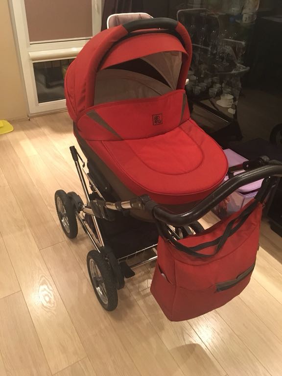 Wózek 2w1 Jedo Bartatina Alu Plus czerwony