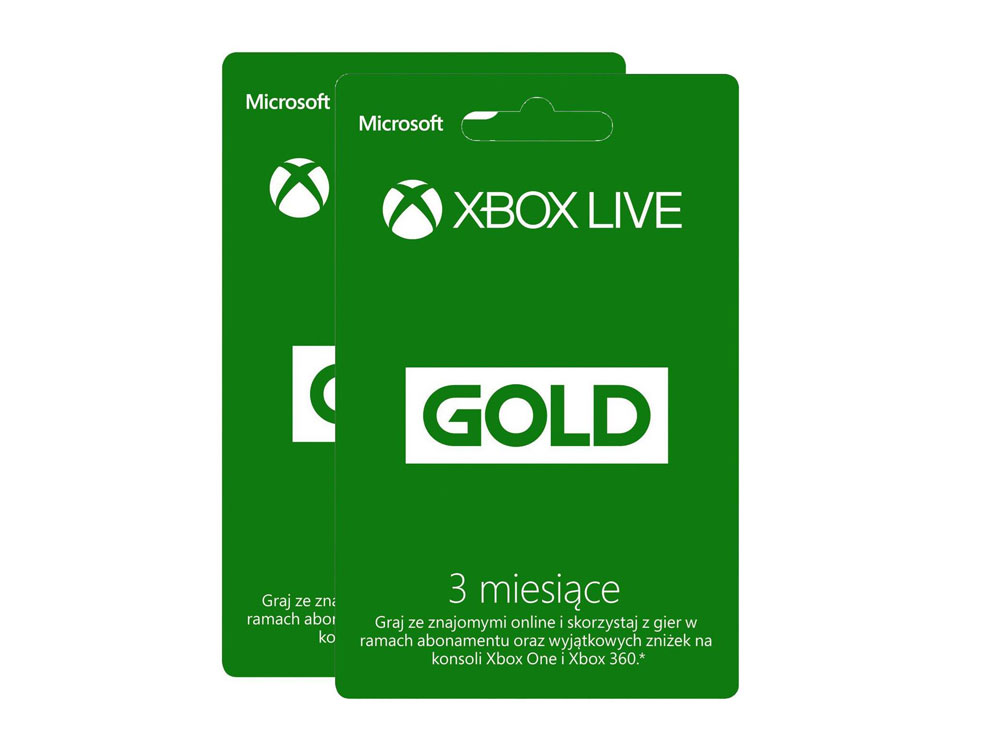 Abonament Xbox Live Gold 6 miesięcy Kod PrePaid - 7047478102 ...