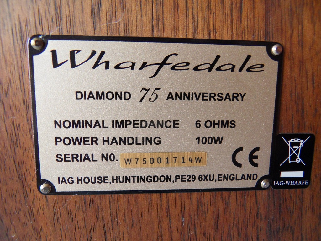 Wharfedale diamond best sale 75th anniversary