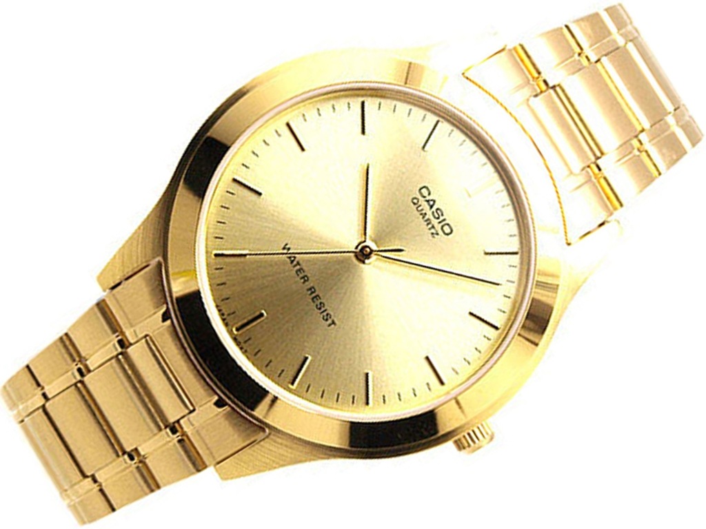 MĘSKI ZŁOTY ZEGAREK CASIO MTP-1128N-9A SKLEP 3+3L