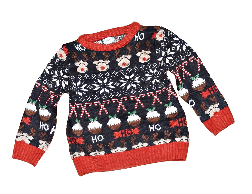 F&F sweterek sweter świąteczny 92-98