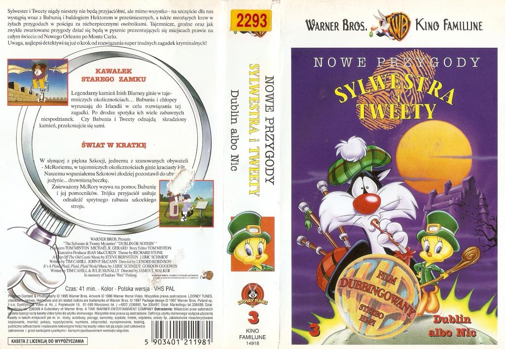 Nowe przygody Sylwestra i Tweety - Dublin... - VHS