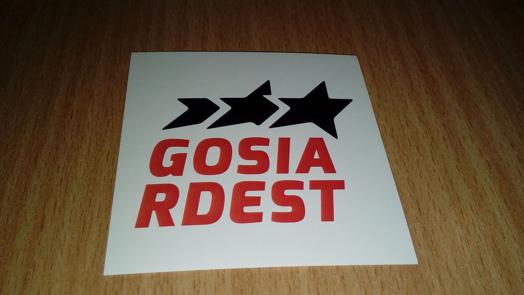 Naklejka vlepka motoryzacja Gosia Rdest