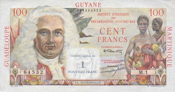 ANTYLE FRANCUSKIE - 1 franc - 1961 rok AF6