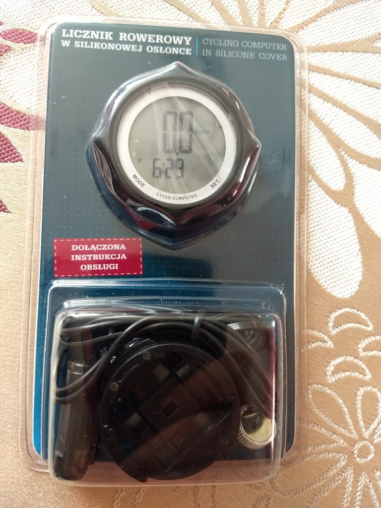 LICZNIK ROWEROWY jak METEOR 8 funkcji BLACK