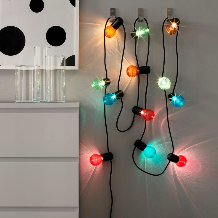 IKEA SOLVINDEN łańcuch 12 żarówek LED strala NOWY!