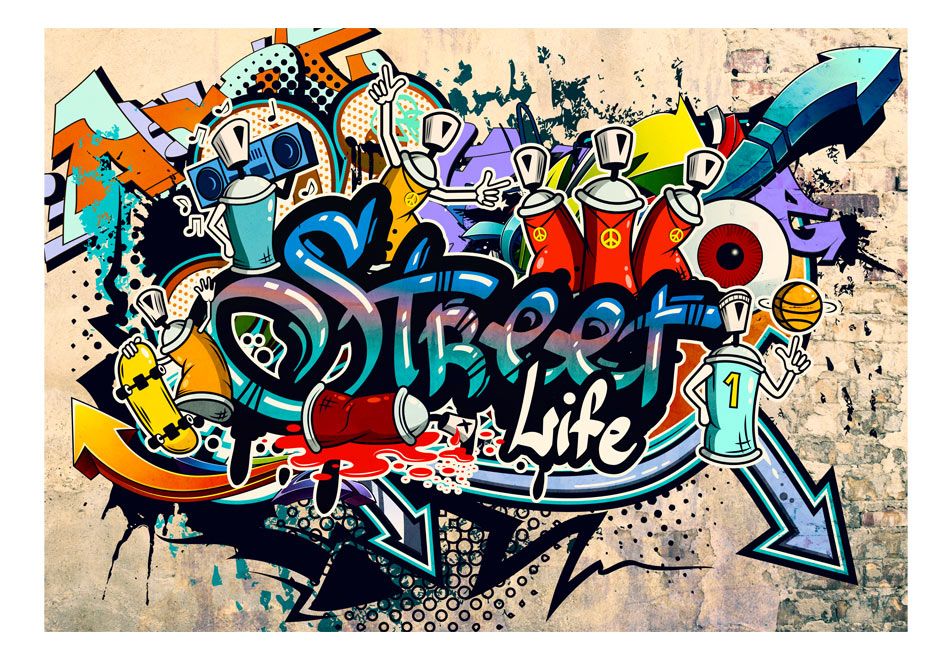 Fototapeta tapeta na ścianę HD graffiti  350x245