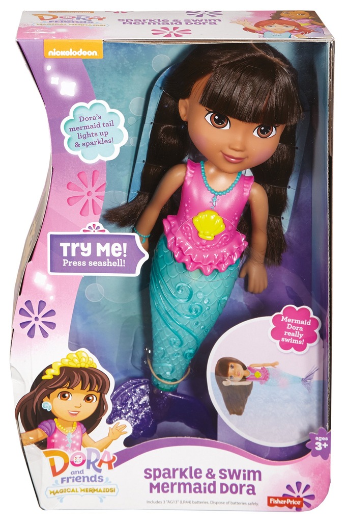 FISHER PRICE MAGICZNA PŁYWACZKA SYRENKA DORA CDR85
