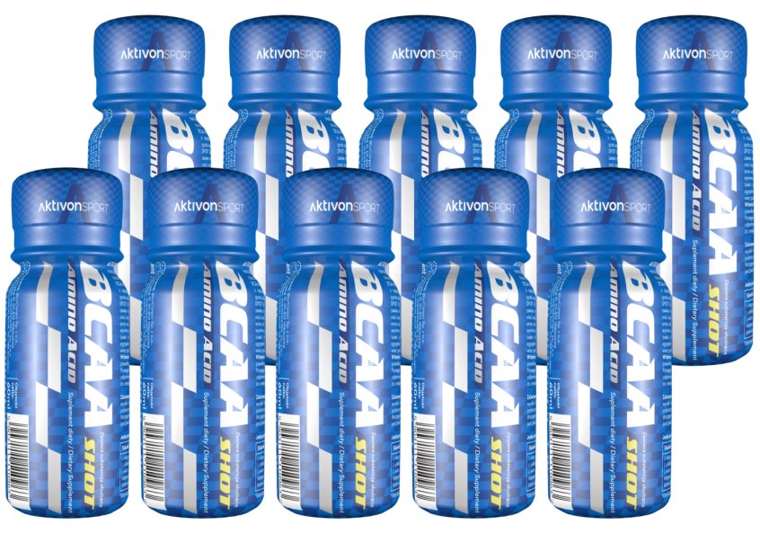 AKTIVON SPORT BCAA Shot AMINOKWASY MIĘŚNIE x10