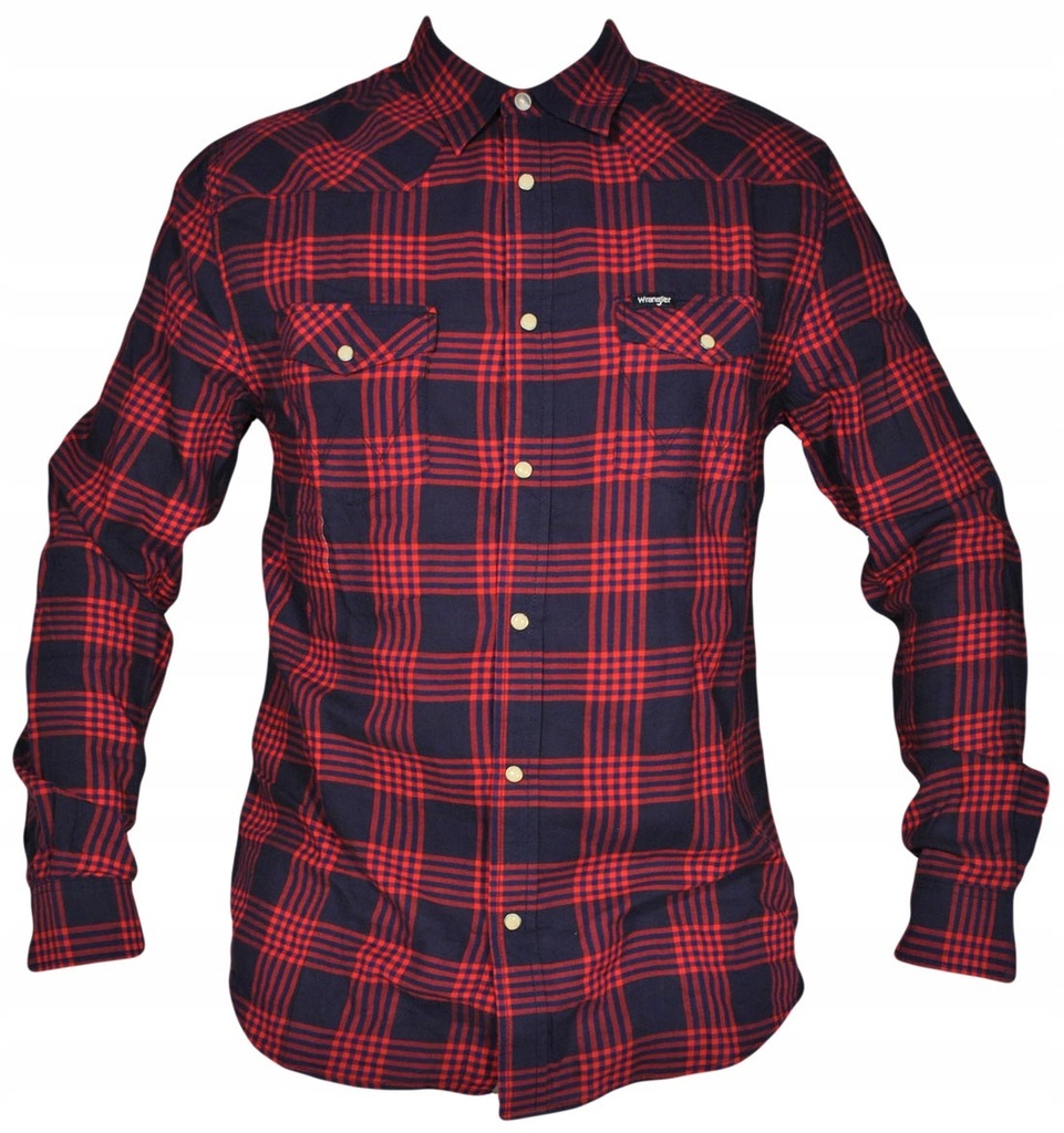 WRANGLER koszula męska red LS WESTERN SHIRT L 40