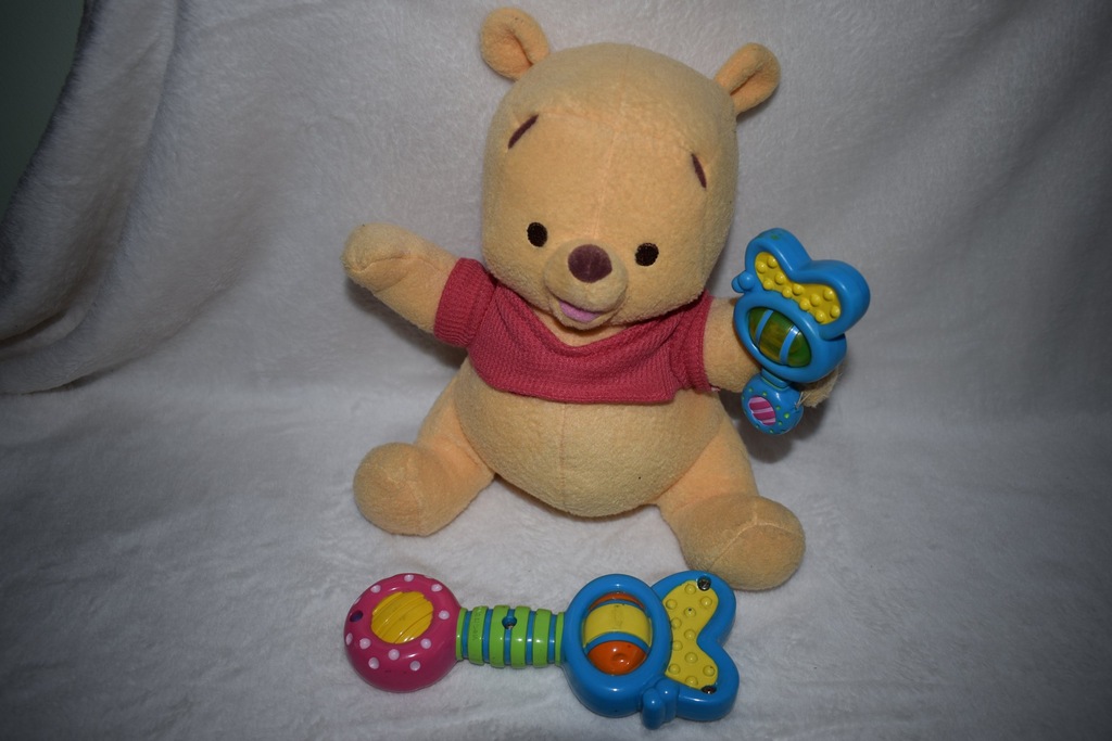 +kubuś puchatek z grzechotka fisher price