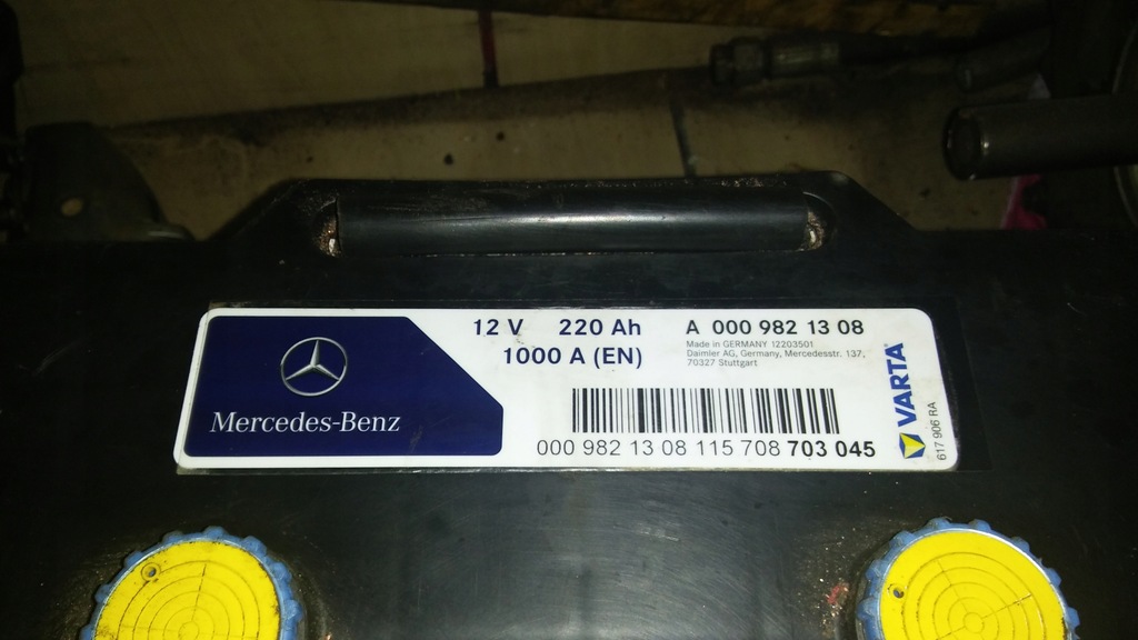 Akumulator Mercedes A 000 982 13 08