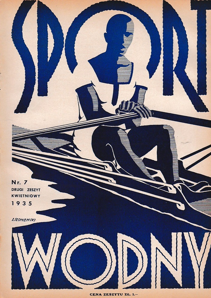 SPORT WODNY 1935 7 Grafika Słoniewski Olimpiada