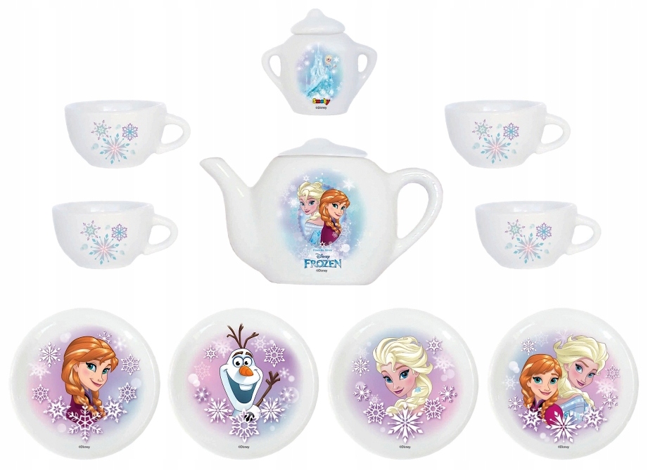 Smoby FROZEN SERWIS FILIŻANKI PORCELANA Elza Anna