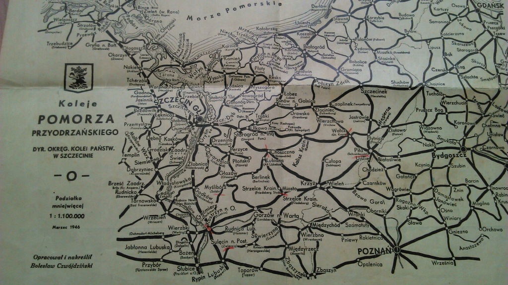 PKP Szczecin Strgard kolej mapa połaczenia kolejow