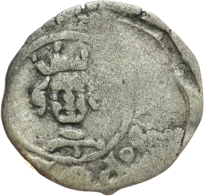 Kazimierz III Wielki 1333-70, denar koronny,Kraków