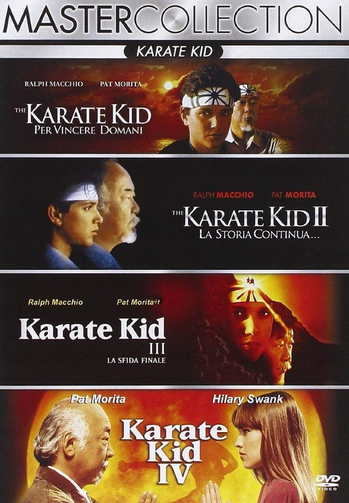KARATE KID 1-2-3-4 [4DVD] NAPISY PL w 3 częściach