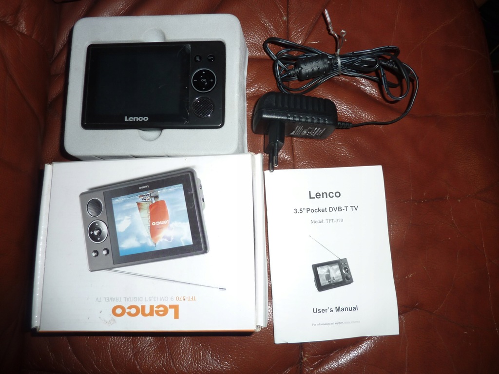 Lenco TFT-370 PRZENOŚNY DVB-T MPEG-2 Z 3,5 LCD