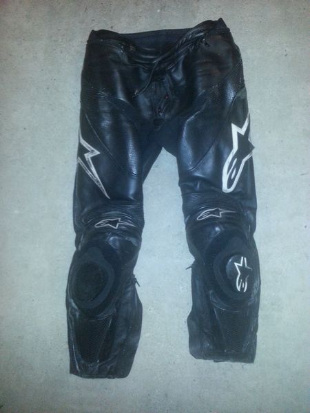 Spodnie skórzane Alpinestars czarne rozmiar 48