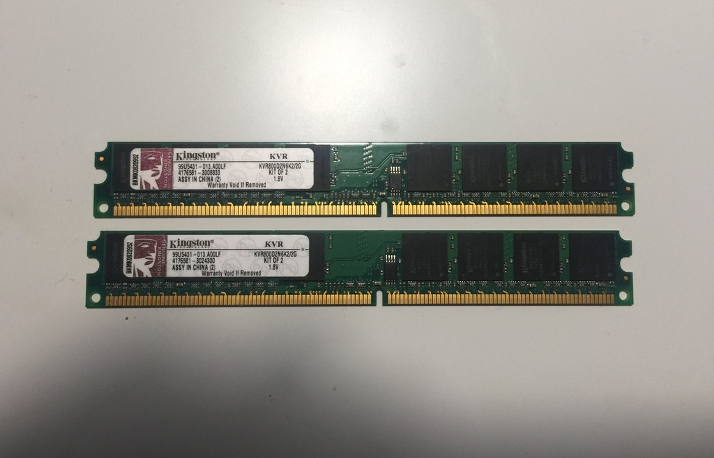 Pamięć RAM 2GB Kingston KVR800D2N6K2/2G DDR2