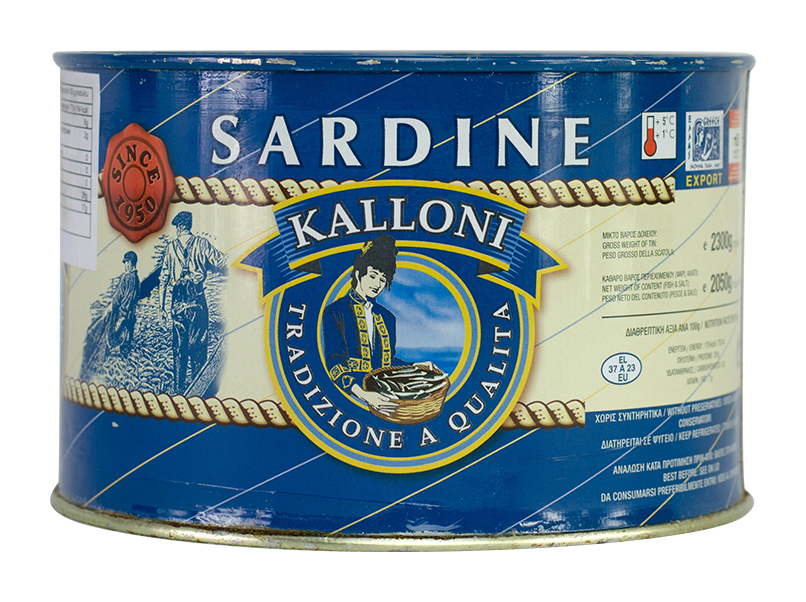 Sardynki solone 2,3 kg Kalloni Grecja