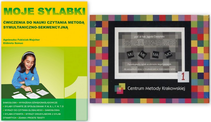 SYLABY PRYMARNE+MOJE SYLABKI nauka czytania LITERY