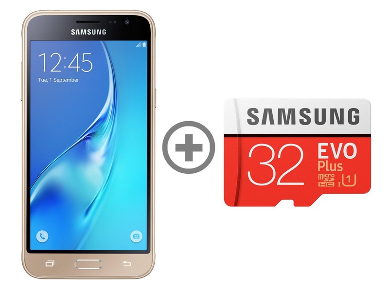 SAMSUNG Galaxy J3 2016 Dual SIM Złoty + karta 32GB
