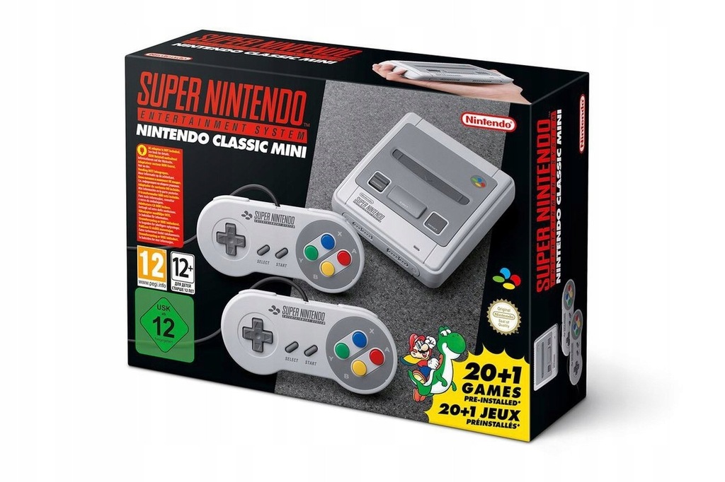 NOWE Super Nintendo SNES Mini + 2 Pady + gry