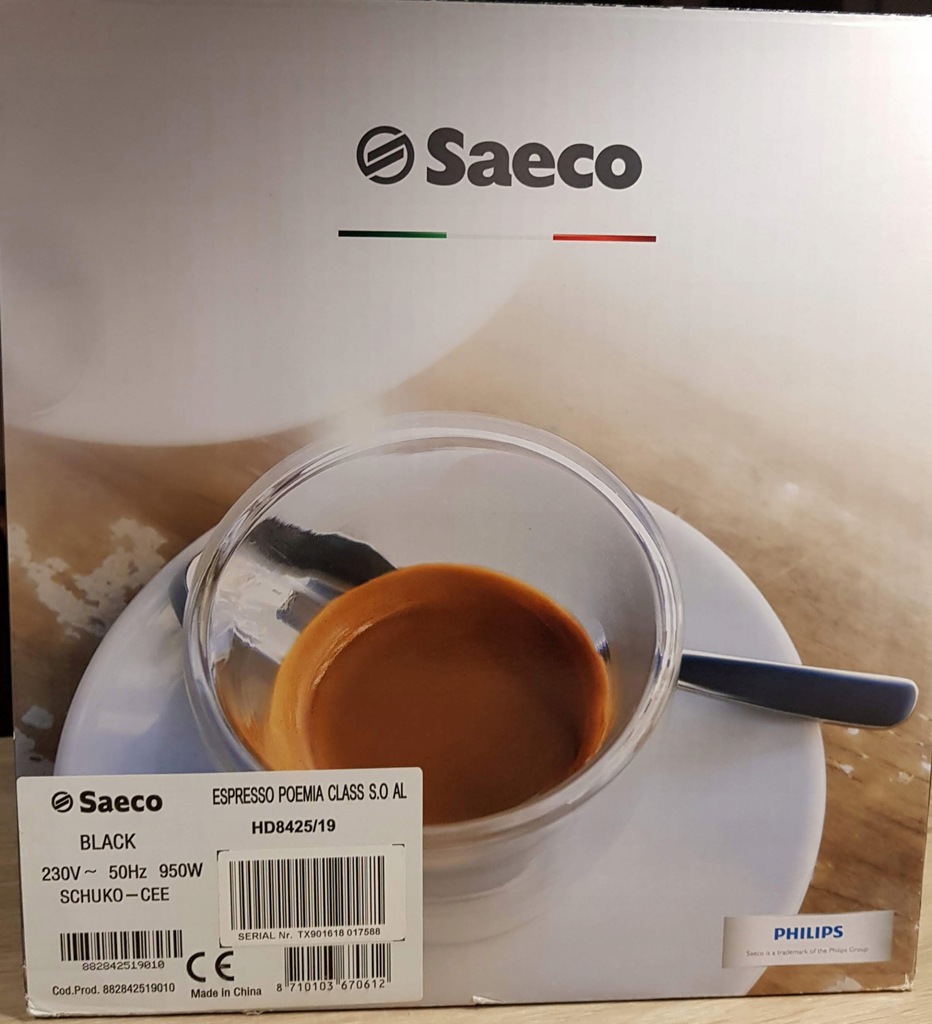 Ekspres ciśnieniowy Saeco Espreso Poemia HD8425/19 7717689739