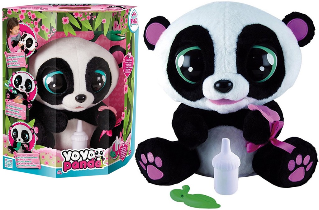 DUŻA INTERAKTYWNA YOYO PANDA DŹWIĘK 10 FUNKCJI