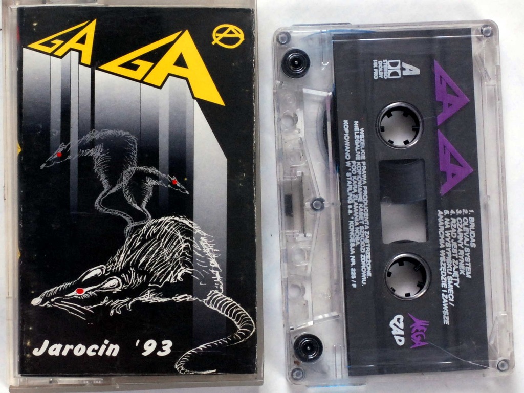GaGa - Jarocin '93 (Mega Czad - 006) (kaseta) BDB