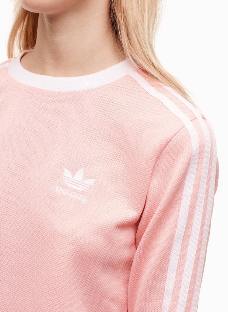 Oryginalna bluza bluzka adidas pudrowy róż pink - 7496163925 ...