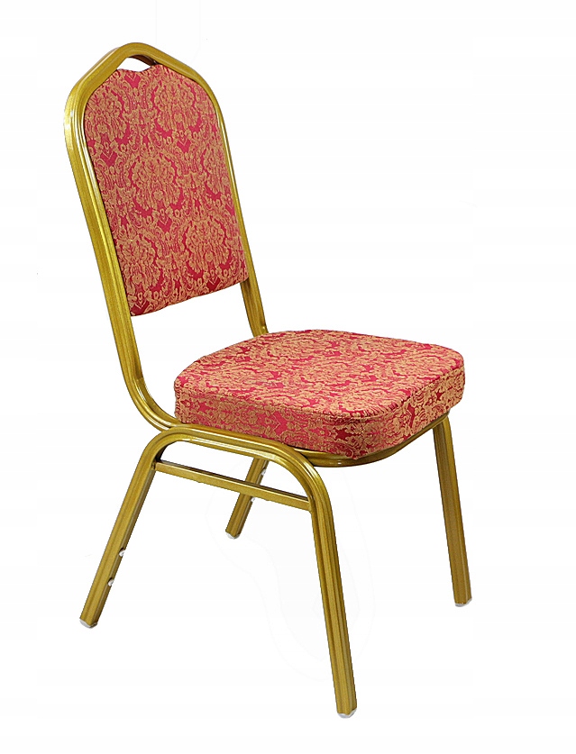 Krzesło bankietowe GOLD FLOWERS profil 25x25 mm