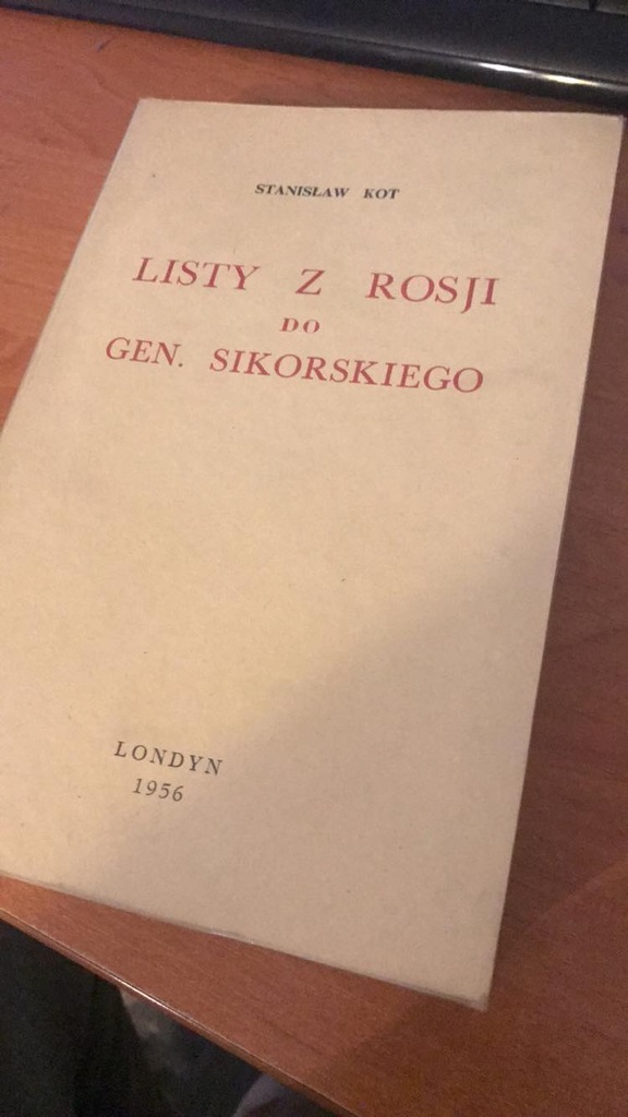 Książka Listy z Rosji do Gen, Sikorskiego