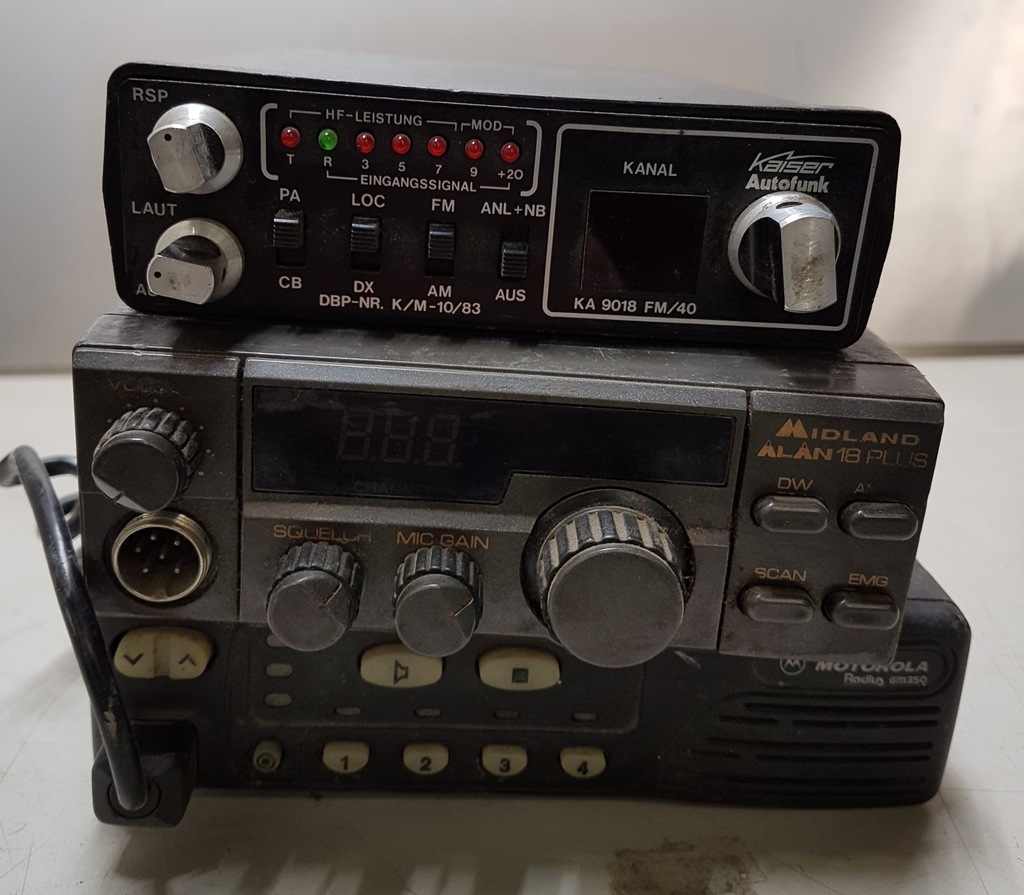 ZESTAW CB RADIO Midland Alan 18 Plus MOTOROLA GM 1