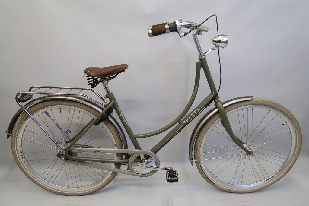 Wygodny rower holenderski Sparta Vintage Brooks