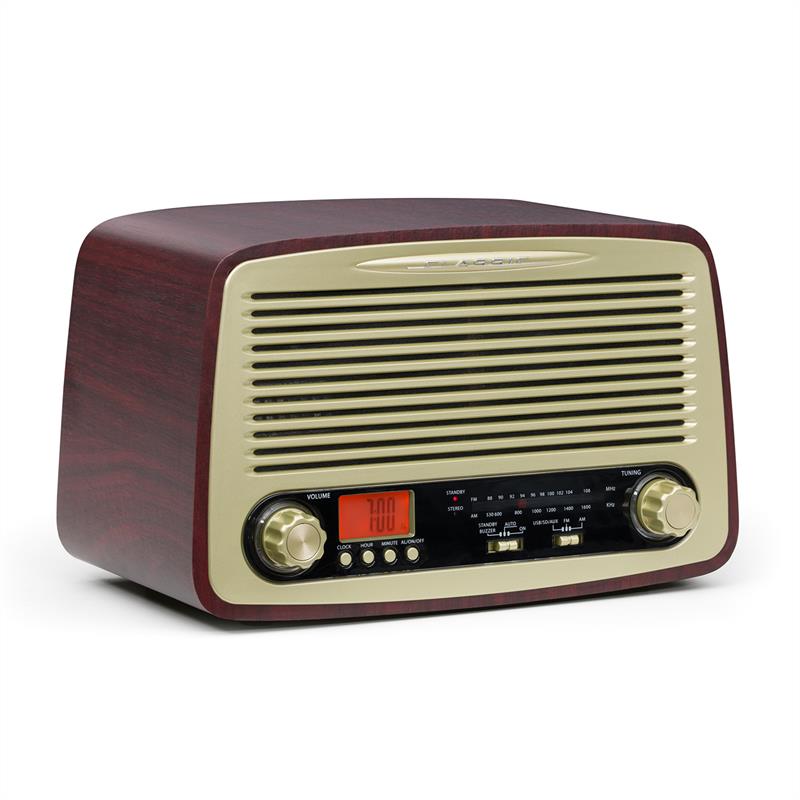 ONECONCEPT DABBY-HOLLY Radio retro FM MP3 USB SD