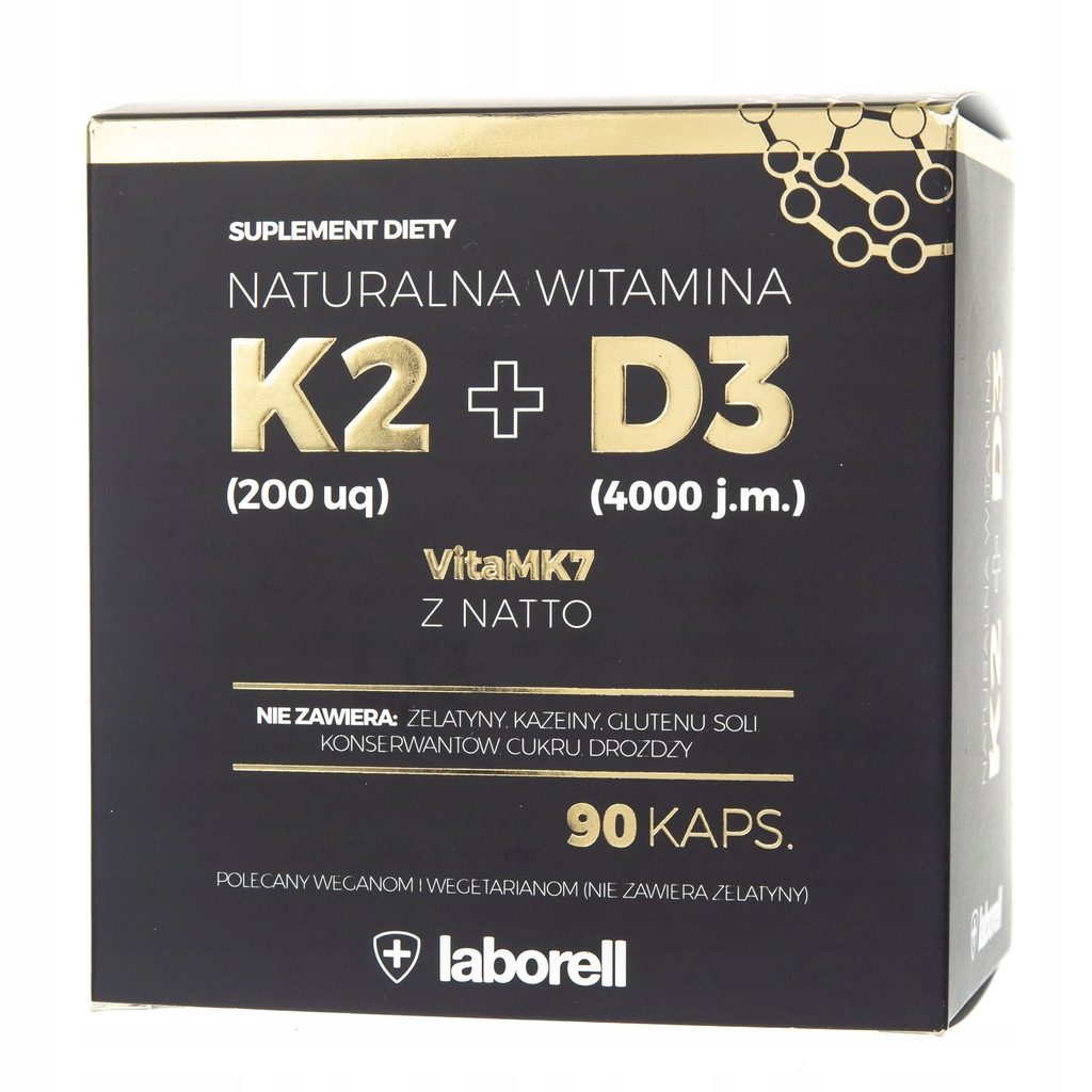 WITAMINA D3 K2 200 MK7 + D3 4000 90KAPS LABORELL 7321328834