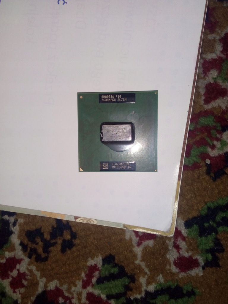 Processor Intel pentium m sl7sm 760 2ghz aukcja bc