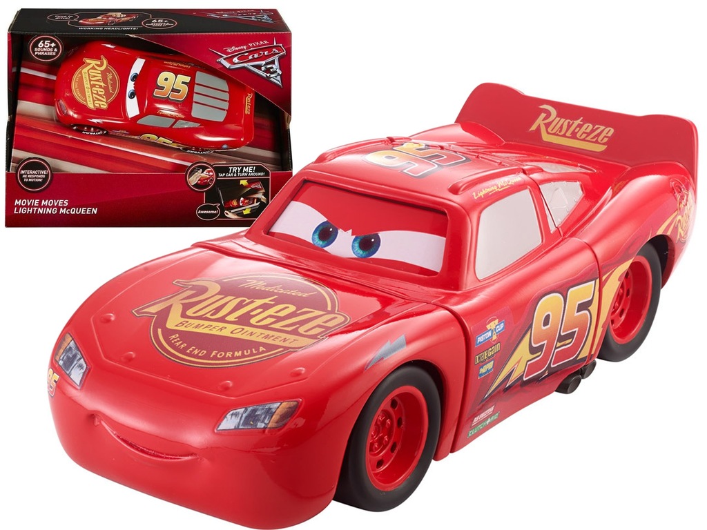 CARS 3 MÓWIĄCY ZYGZAK McQUEEN KASKADER FGN48 AUTA
