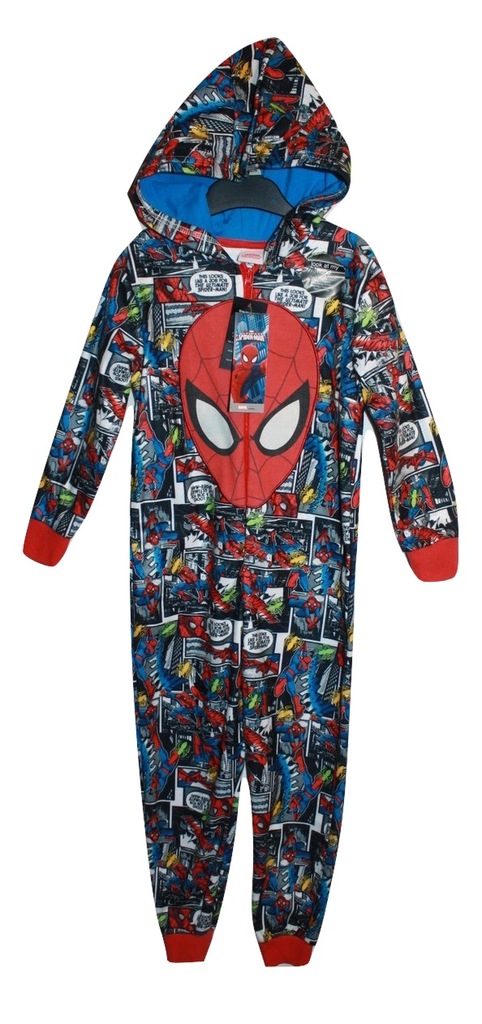 Pajac pajacyk dres Spiderman z kapturem 116 5-6