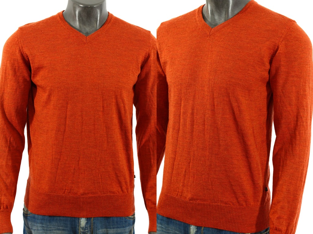 RILEY EST 1992 Sweterek wełniany merino wool! M